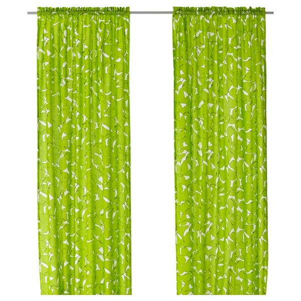 Гардины, 1 пара СОММАР 2015, орнамент "груша" (145x270 см) - фото 1