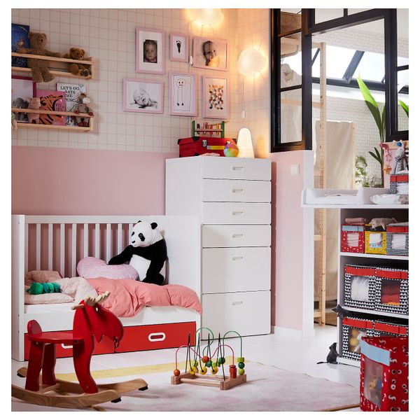 Комод с 6 ящиками, белый/белый 60x50x128 см IKEA STUVA СТУВА / FRITIDS ФРИТИДС 292.527.14 - фото 2