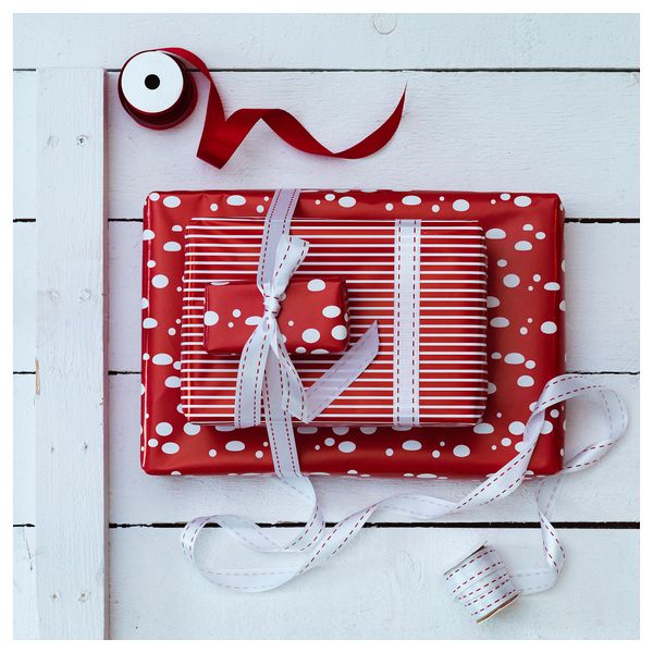 Тесьма ВИНТЕР 2018, красный/белый (3 м 3 шт) - схема-чертеж с размерами