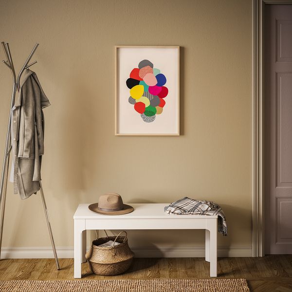 Постер, Клубок, 50x70 см IKEA DRÖMBILD ДРЁМБИЛЬД 904.422.11 - схема-чертеж с размерами