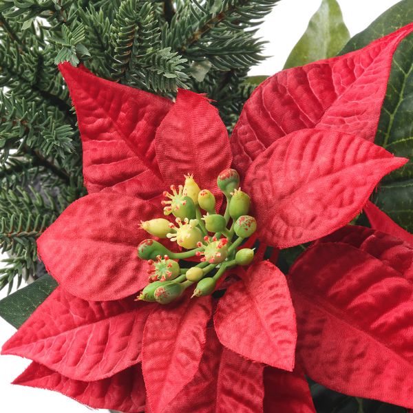 Искусственное растение и кашпо, оформление, овал красный IKEA ВИНТЕРФЕСТ 404.330.06 - схема-чертеж с размерами