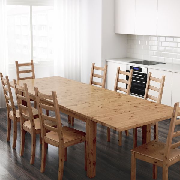 Раздвижной стол, морилка, антик 201/247/293x105 см IKEA STORNÄS СТУРНЭС 003.714.11 - фото 4