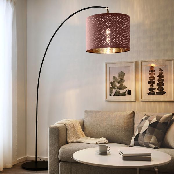 Абажур, розовый/желтая медь 44 см IKEA NYMÖ НИМО 804.474.45 - схема-чертеж с размерами