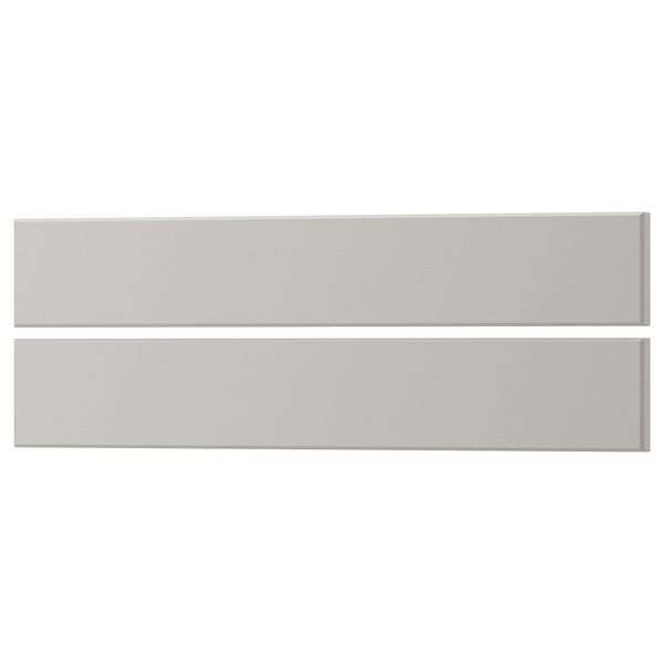 Фронтальная панель ящика ЛЕРХЮТТАН, светло-серый - схема-чертеж с размерами