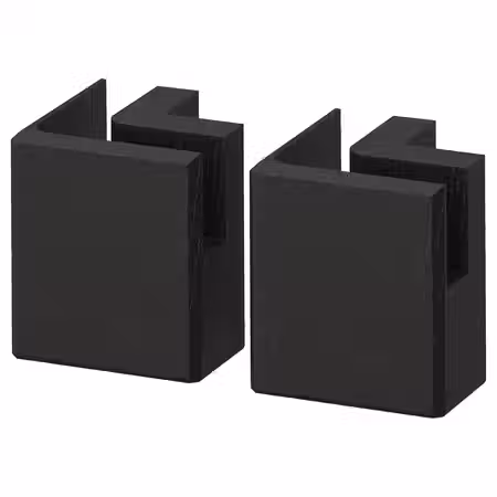 LERHYTTAN Угловая ножка для цоколя - черная морилка 8 см