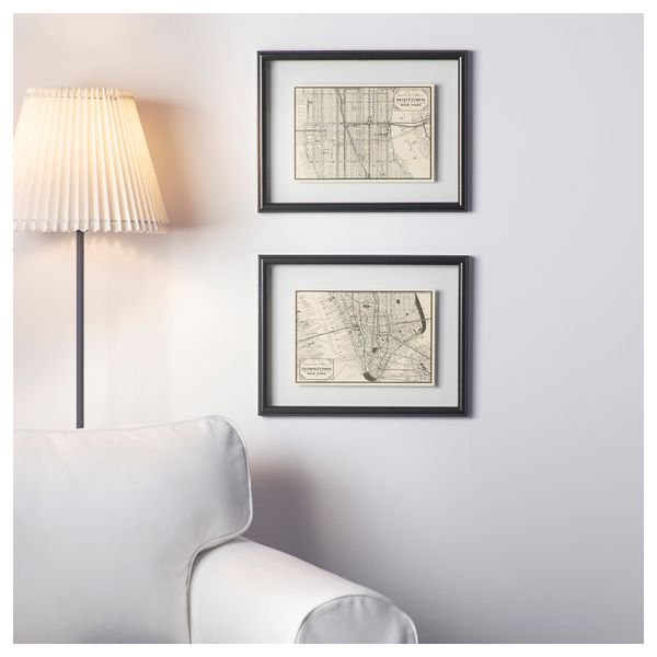 Картина, 2 шт ГЕМЛА, черный (30x40 см) - фото 2