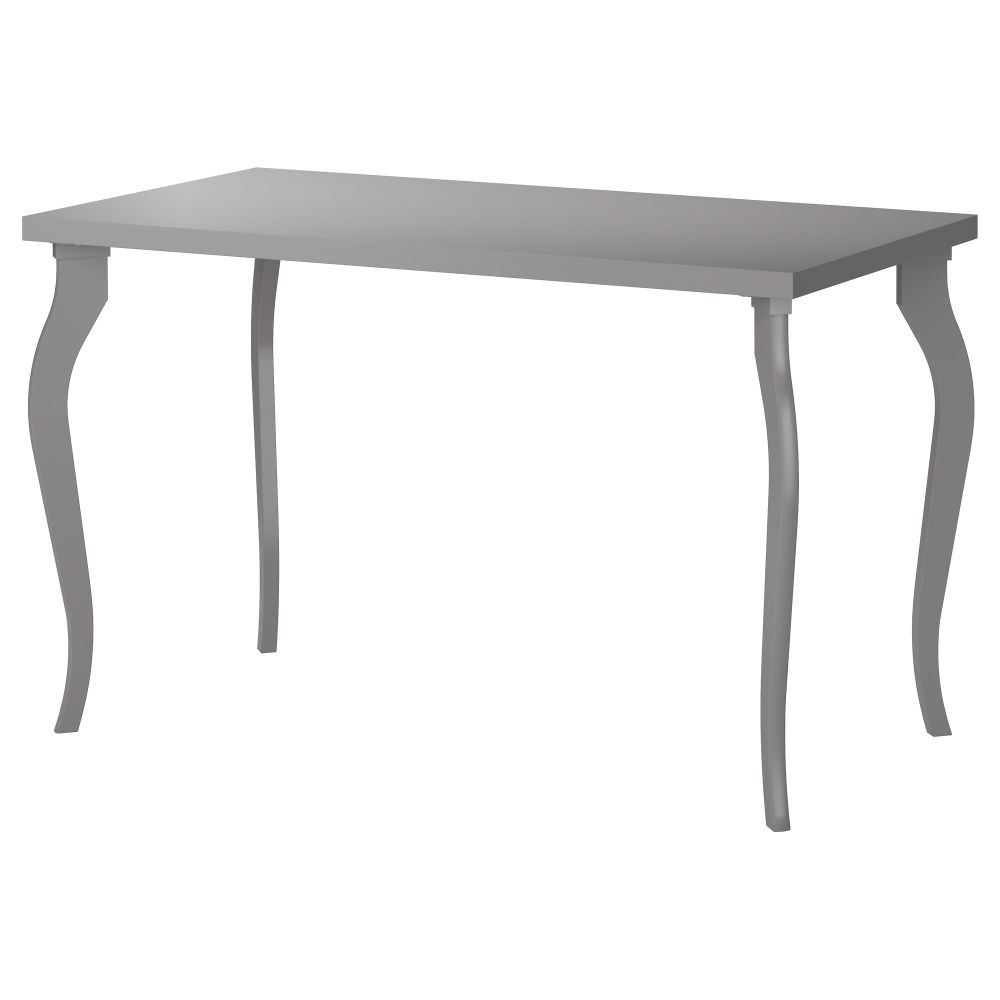 Стол ЛИННМОН / ЛАЛЛЕ, серый (120x60 см) - фото 1