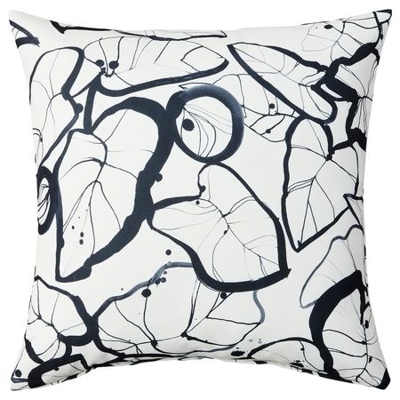 PELARKÖRSBÄR Чехол на подушку - белый/чёрный 50x50 см