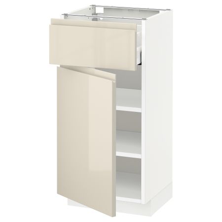 Напольный шкаф с ящиком, дверцей, 40x37 cm IKEA METOD МЕТОД, MAXIMERA МАКСИМЕРА 994.659.53
