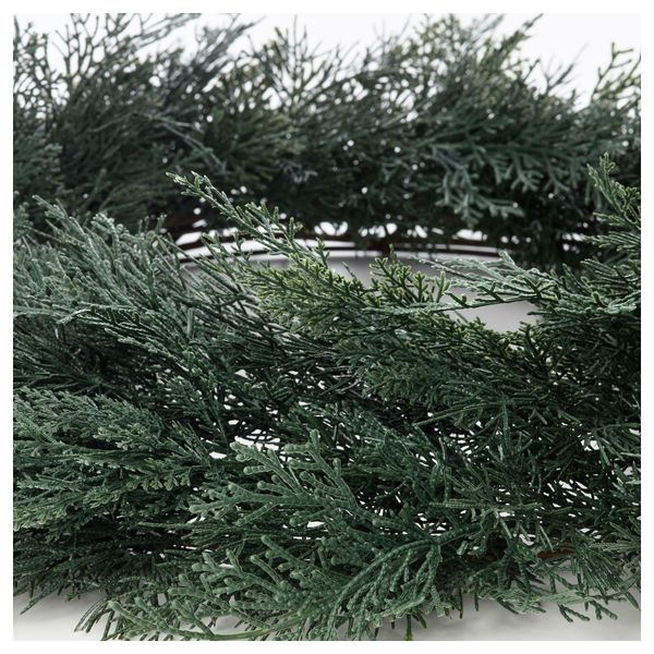 Искусственный венок СМИККА, д/дома/улицы, кедр (60 см) - схема-чертеж с размерами