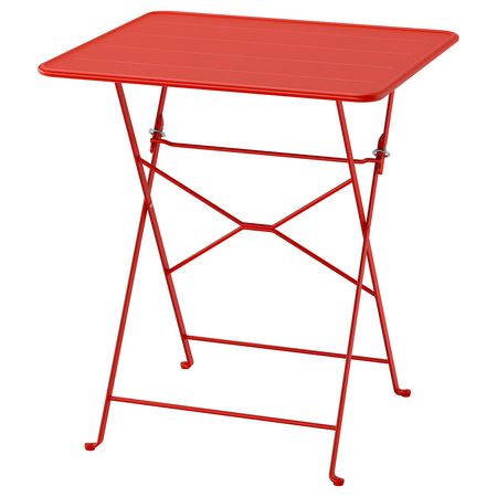 SUNDSÖ Стол - ярко-красный для сада 65x65 см