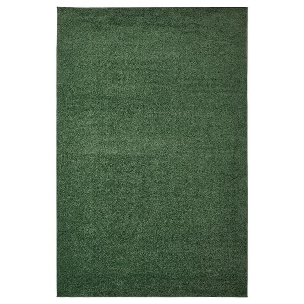 Ковер, короткий ворс, темно-зеленый 200x300 см IKEA SPORUP СПОРУП 304.534.29 - фото 1