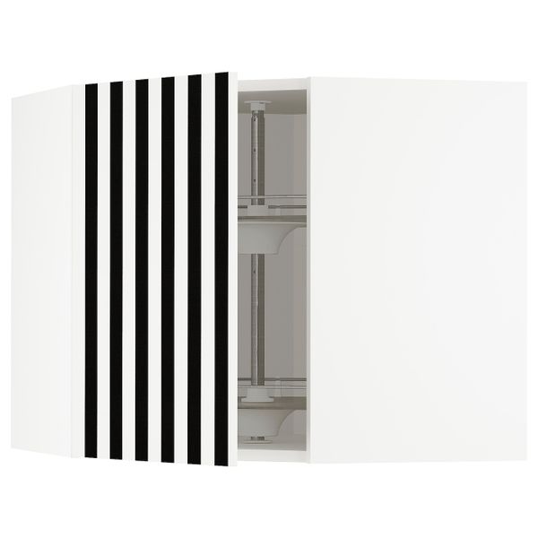 Угловой навесного шкаф с вращающейся секц, белый, Иттербин с печатным рисунком 68x60 см IKEA МЕТОД 092.870.93 - схема-чертеж с размерами