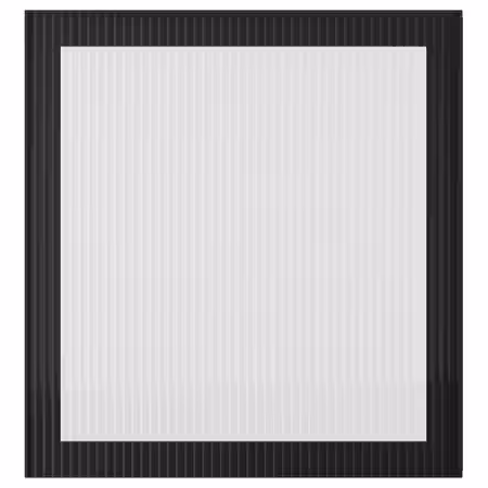 FÄLLSVIK ФЭЛЛСВИК Стеклянная дверь - антрацит/рифленое стекло 60x64 см