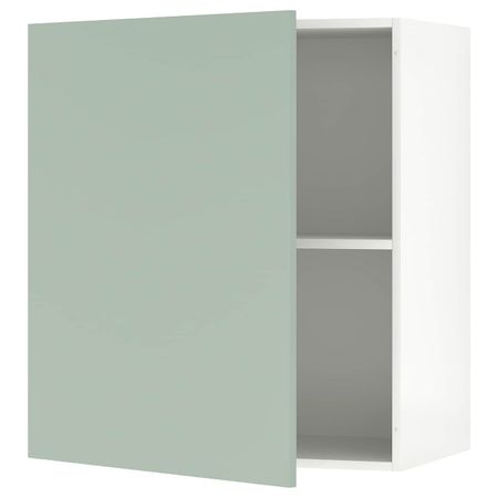 Навесной шкаф с дверцей, серо-зеленый 60x75 см IKEA KNOXHULT КНОКСХУЛЬТ 604.879.94