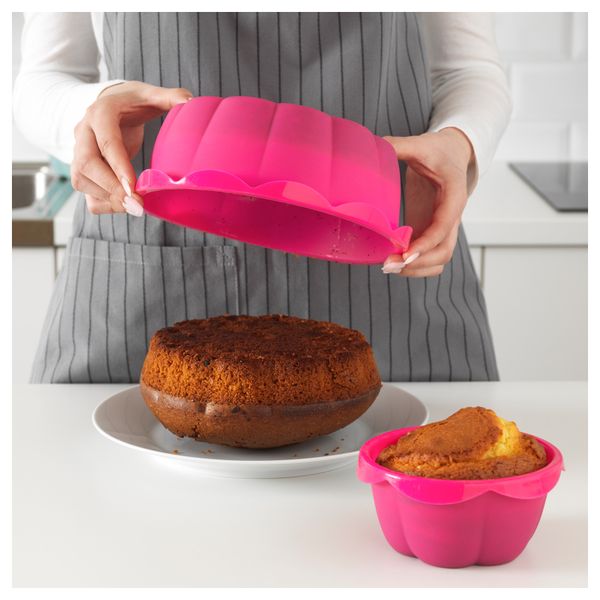 Форма для выпечки, 2 предмета СОККЕРТАКА, розовый - фото 5