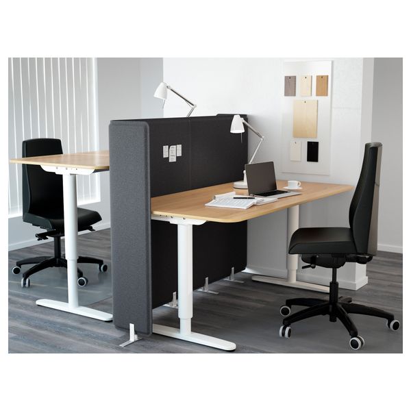 Стол-трансформер с экраном БЕКАНТ, дубовый шпон, белый (160x160 120 см) - фото 2