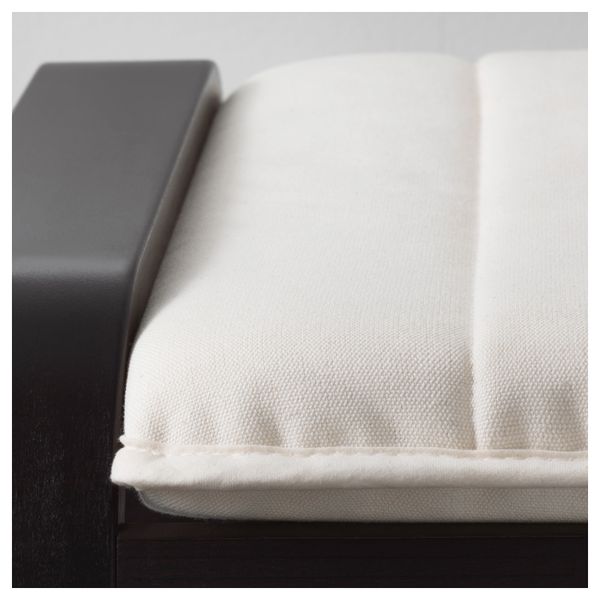 Табурет для ног ПОЭНГ, морилка черно-коричнев, Ранста неокрашенный - фото 3