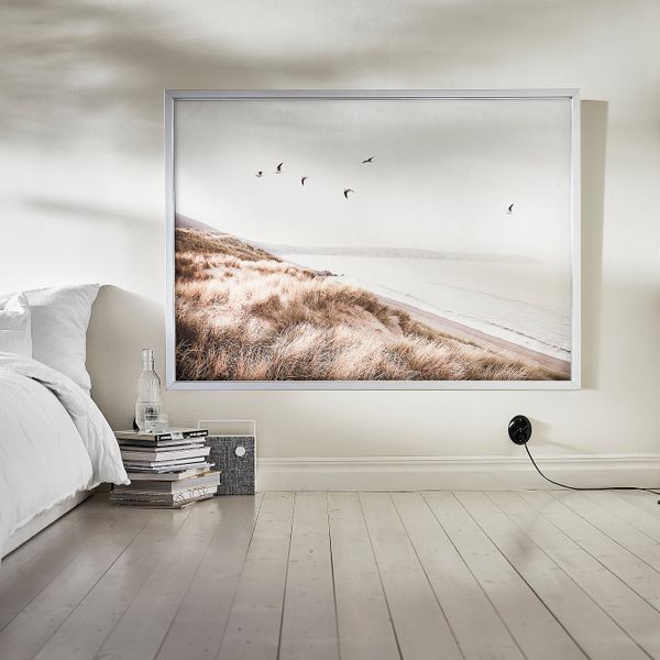 Картина с рамой, Птицы над берегом/цвет алюминия 140x100 см IKEA BJÖRKSTA БЬЁРКСТА 994.167.88 - фото 3