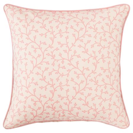 Чехол на подушку ЛУНГЁРТ, розовый/белый (50x50 см)