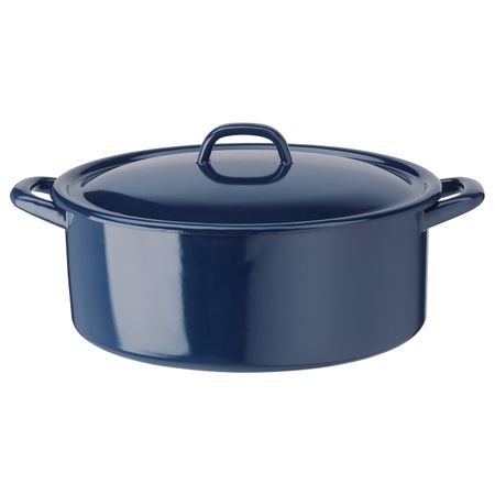 Кастрюля с крышкой, эмалированная сталь 5 л IKEA VARDAGEN ВАРДАГЕН 403.911.29
