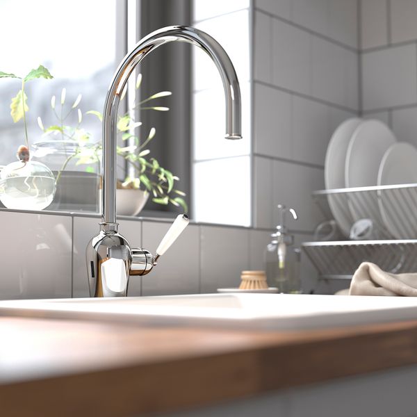 Кухонный смеситель с сенсором, хромированный IKEA INSJÖN ИНШЁН 303.419.03 - фото 6