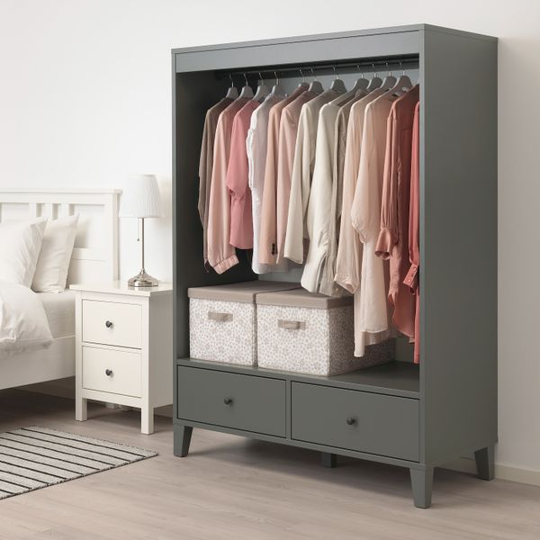 Открытый гардероб, темно-серый 120x173 см IKEA BRYGGJA БРЮГГИА 704.219.07 - фото 2