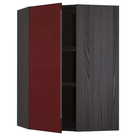 Угловой навесной шкаф с полками, 68x100 cm IKEA METOD МЕТОД 493.278.55