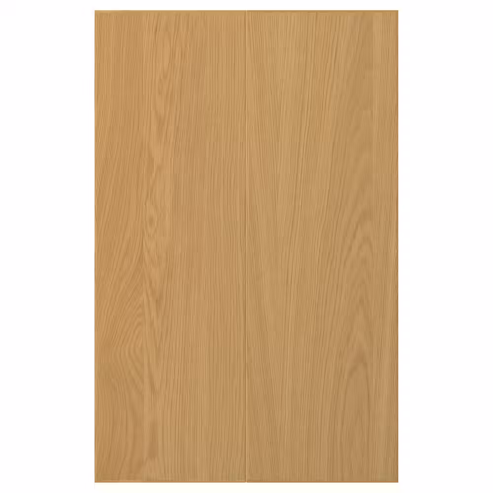 SINARP Дверца д/напольн углового шк, 2шт - дубовый шпон 25x80 см - фото 1