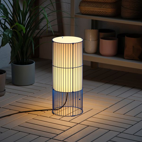 Подвесной светильник, синий, 48 см IKEA SOLVINDEN 405.936.84 - фото 3