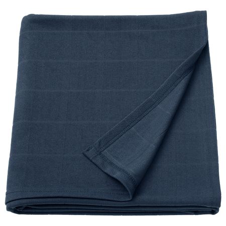 Плед, темно-синий 120x170 см IKEA ODDHILD ОДДХИЛЬД 104.263.47