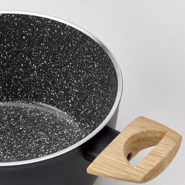 HUSKNUT Кастрюля с крышкой - антипригарное покрытие чёрный 2.7 л - фото 2