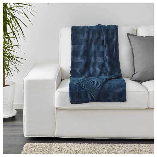 Плед ВЭГМОЛЛА, синий (120x160 см) - фото 4