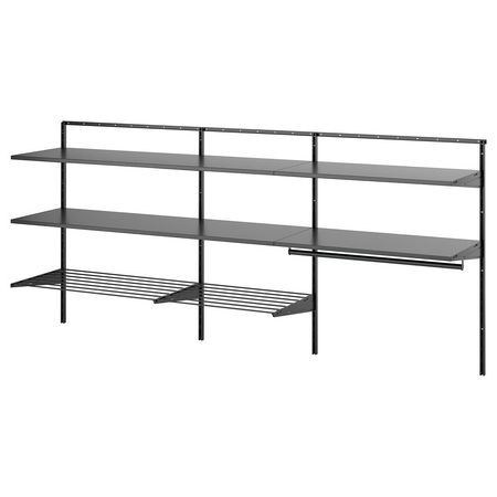 BOAXEL Комбинация для прачечной - антрацит/металлический 227x40x101 см