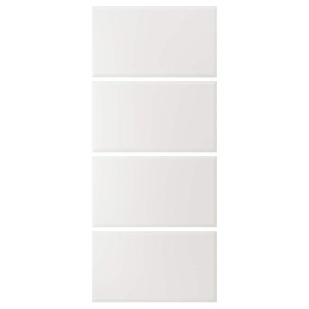 4 панели для рамы раздвижной дверцы, белый 100x236 см IKEA TJÖRHOM ТЬЁРХОМ 404.806.82