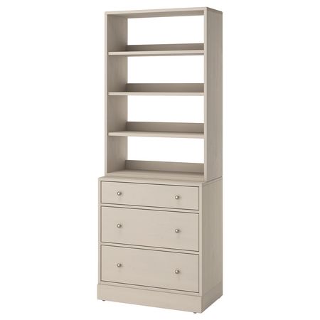 HAVSTA Комбинация д/хранения - серо-бежевый 81x47x212 см