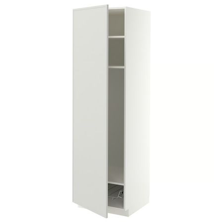 METOD Выс шкаф с полками/проволоч корзин