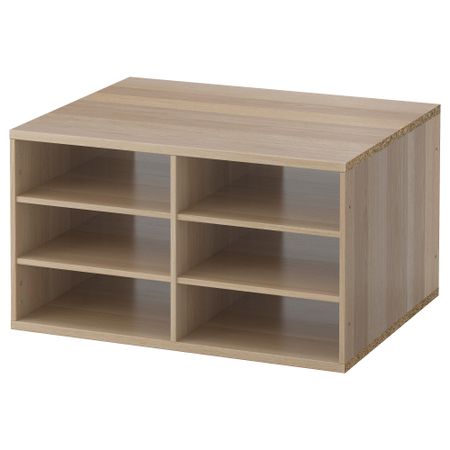 Секция полок КОМПЛИМЕНТ, под беленый дуб