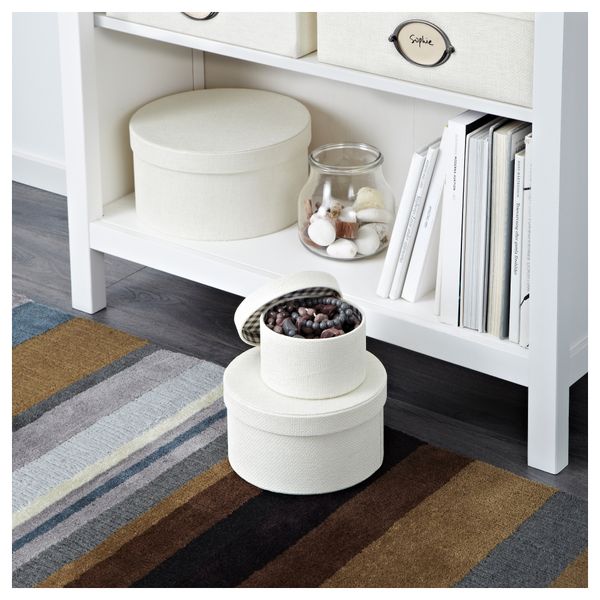 Набор коробок, 3 шт. КВАРНВИК, белый - фото 3