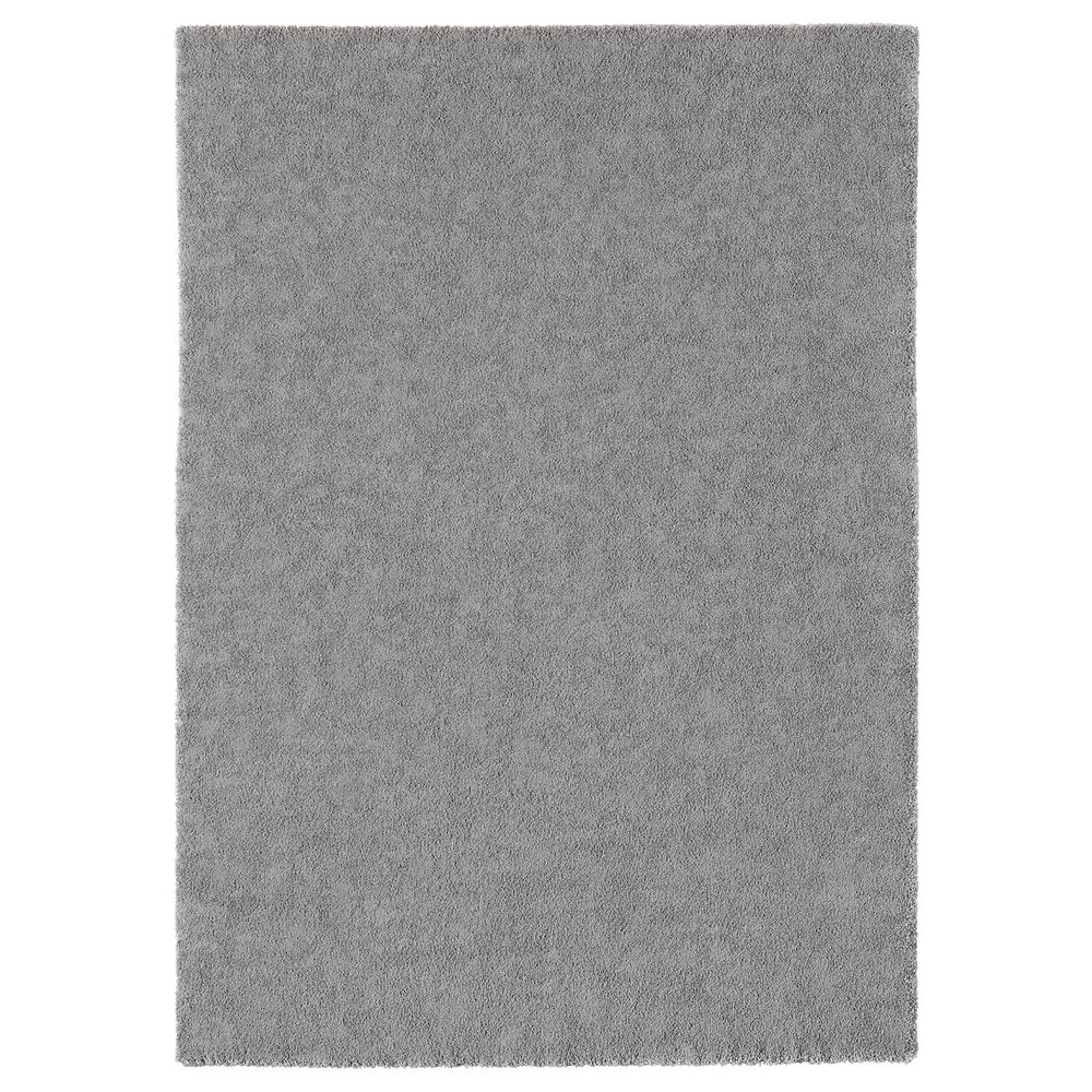Ковер, короткий ворс, классический серый 170x240 см IKEA STOENSE СТОЭНСЕ 104.268.37 - фото 1
