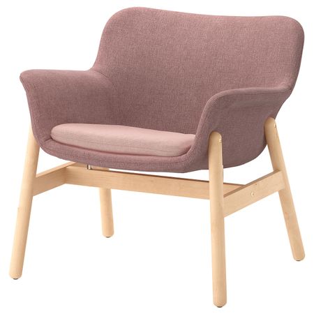 Кресло, Гуннаред светлый коричнево-розовый IKEA VEDBO ВЕДБУ 604.235.82
