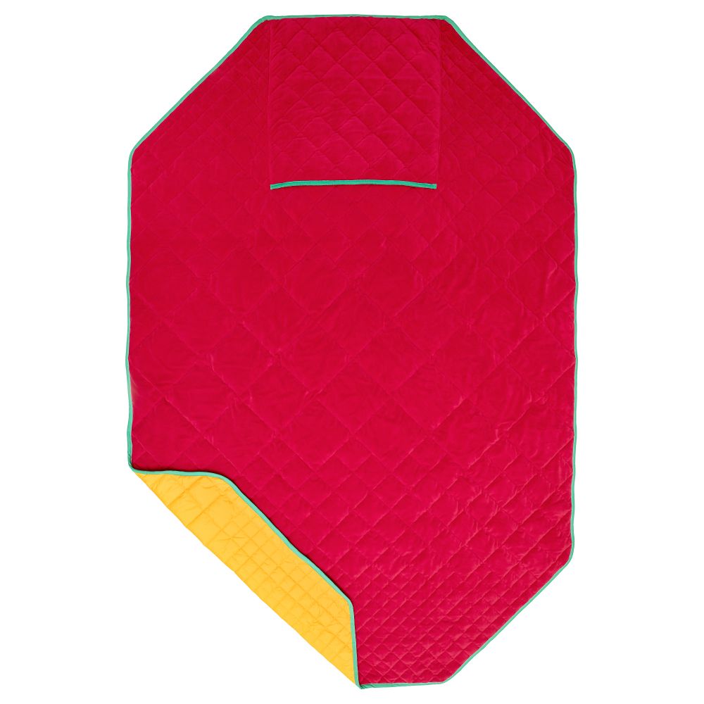 Плед и чехол/на подушку ИКЕА ПС 2017, красный, желтый - фото 1