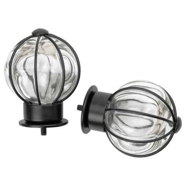 Наконечники, 2 шт., черный IKEA BLÅST БЛОСТ 203.706.89 - схема-чертеж с размерами