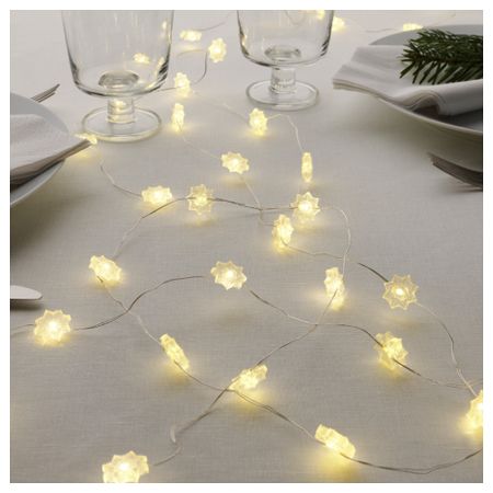 Гирлянда, 40 светодиодов СТРОЛА, снежинка