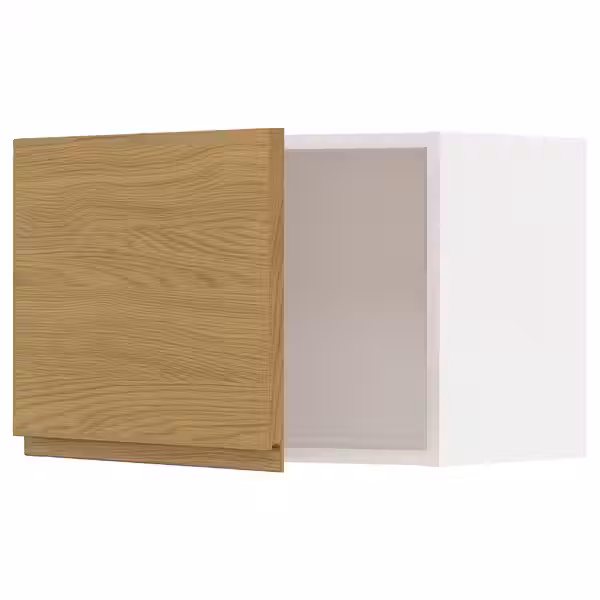 METOD Навесной шкаф - белый/Voxtorp под дуб 60x40 см - фото 1