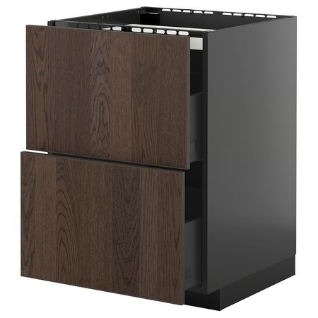 METOD / KNIVSHULT Шкаф д/варочной панели/2фасада/2ящ