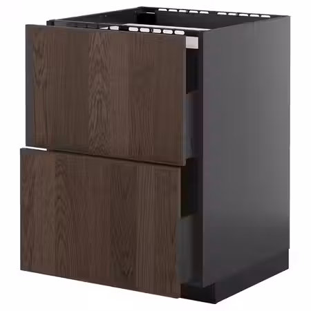 METOD / KNIVSHULT Шкаф д/варочной панели/2фасада/2ящ