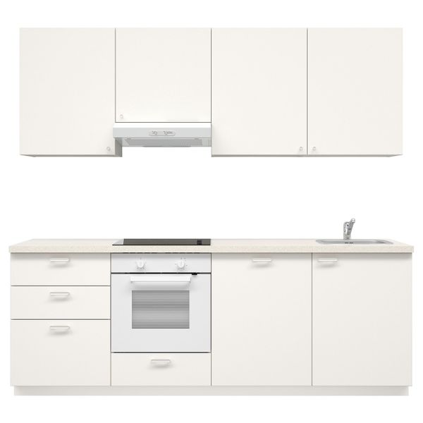 Кухня, белый/Веддинге белый 240x60x228 см IKEA METOD МЕТОД 193.873.32 - фото 2
