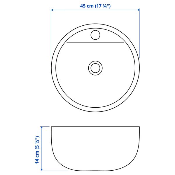 IKEA, дополнительный ракурс - схема-чертеж с размерами