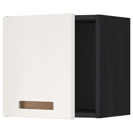 Шкаф навесной МЕТОД, черный, Мэрста белый